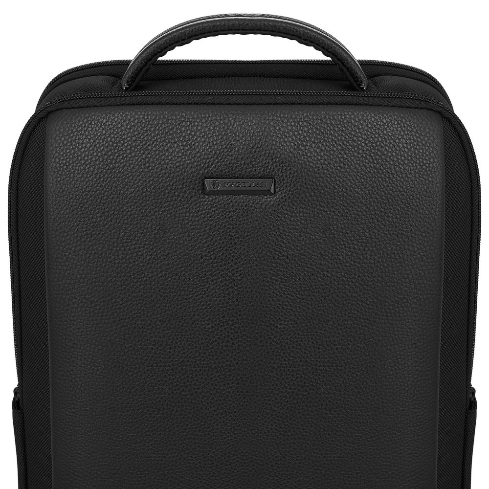 Рюкзак для ноутбука Santiago Slim с кожаной отделкой, черный / Миниатюра WWW (1000)