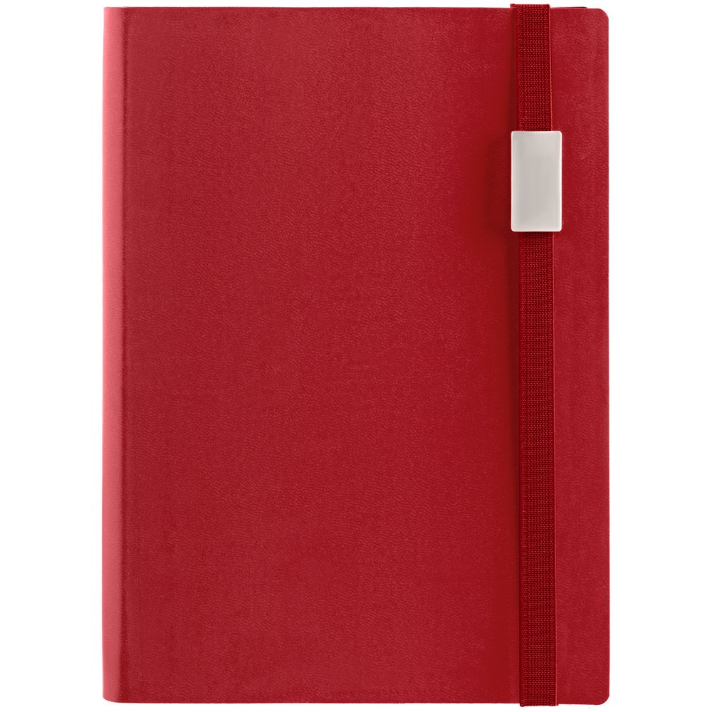 Ежедневник Vivian Metal, недатированный, красный / Миниатюра WWW (1000)