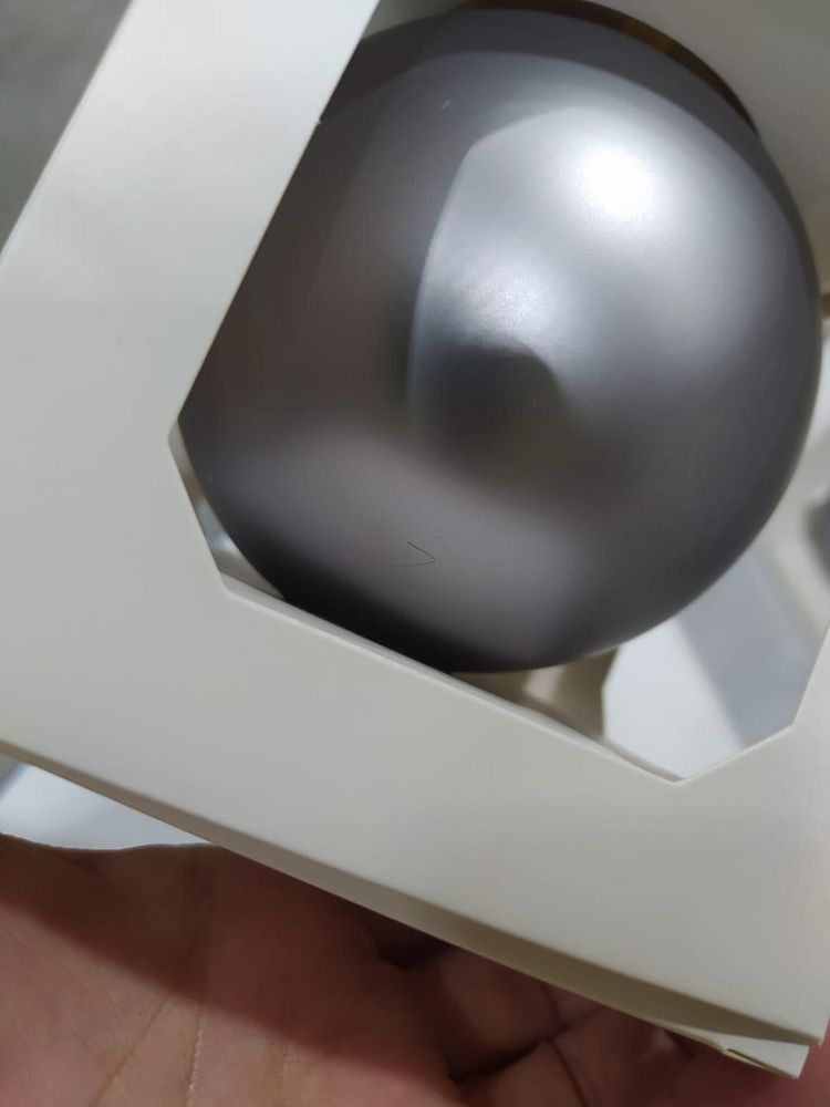 Оформительский шар Finery, 10 см, матовый серебристый / Миниатюра WWW (1000)