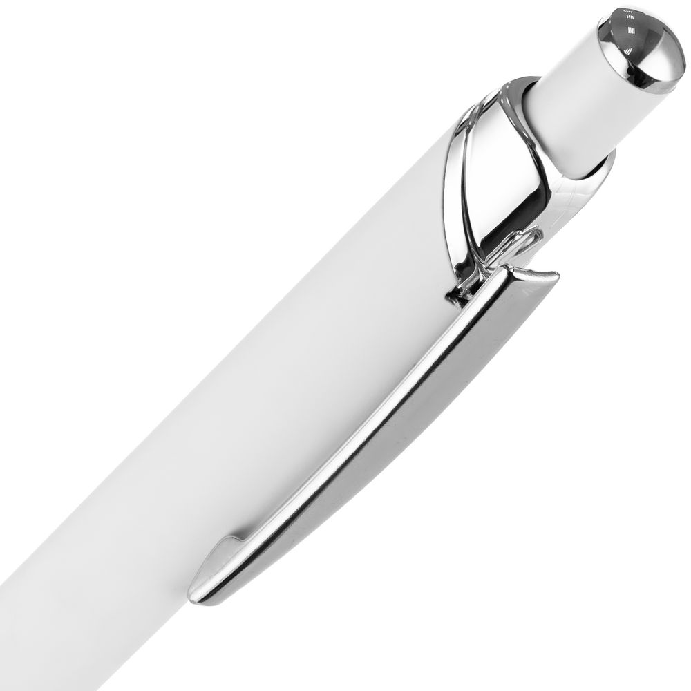 Ручка шариковая Chromos Soft Touch, белая / Миниатюра WWW (1000)