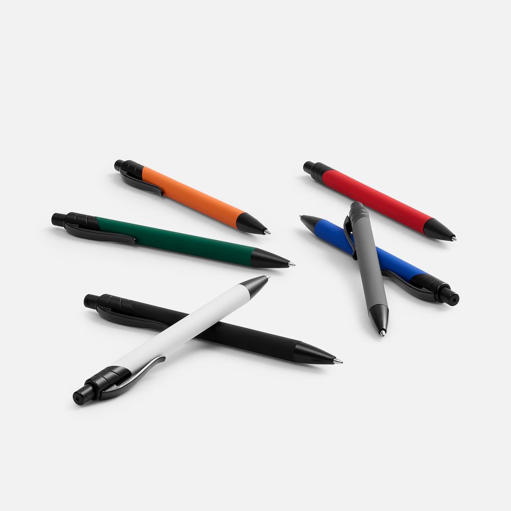 Ручка шариковая Undertone Black Soft Touch, белая / Миниатюра WWW (1000)