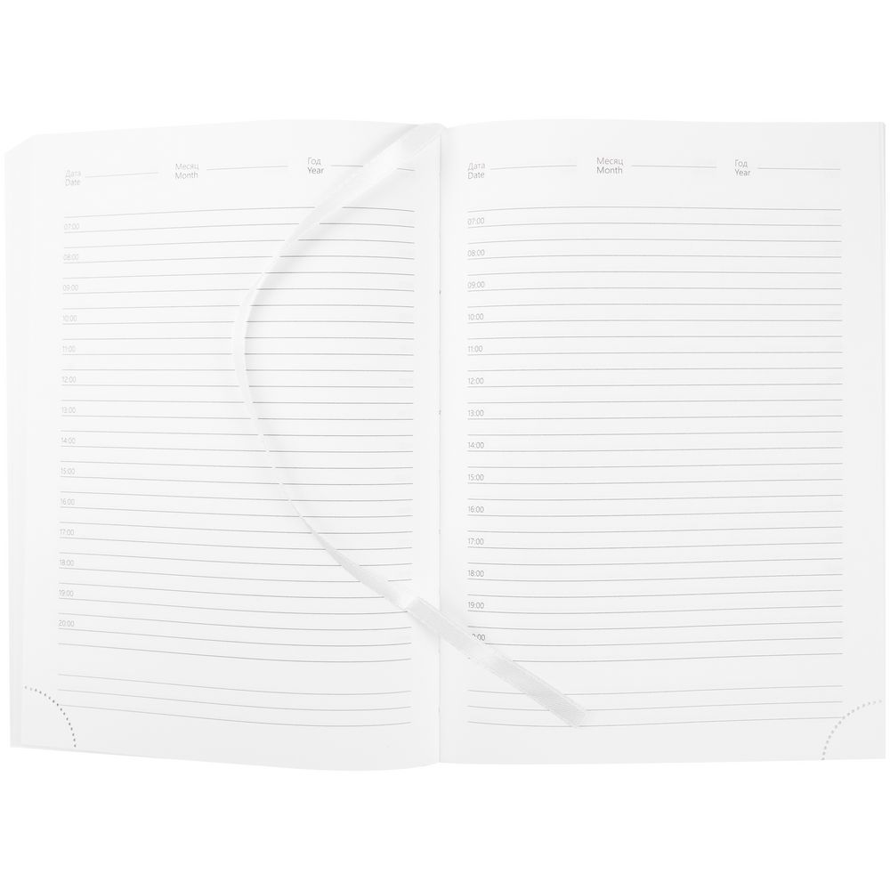 Ежедневник Prizma, недатированный, белый / Миниатюра WWW (1000)