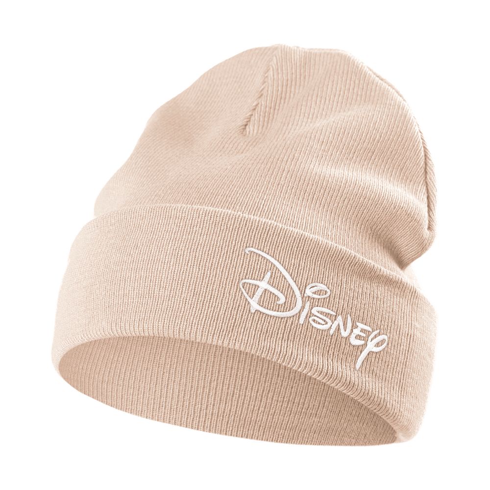 Шапка с вышивкой Disney, бежевая / Миниатюра WWW (1000)