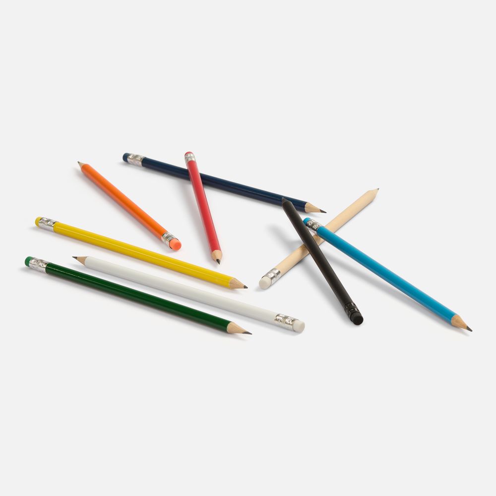 Карандаш простой Hand Friend с ластиком, неокрашенный / Миниатюра WWW (1000)