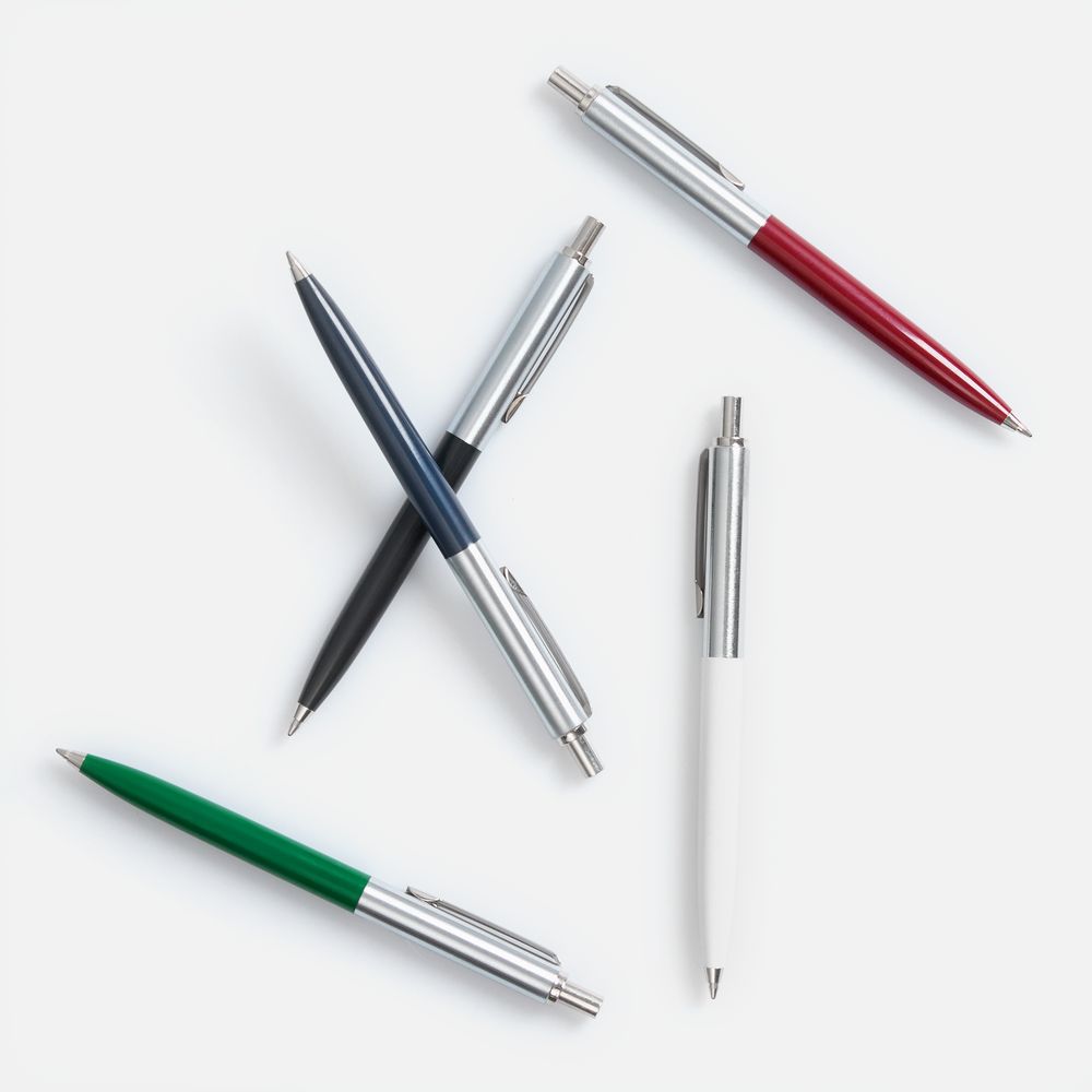 Ручка шариковая Popular, белая / Миниатюра WWW (1000)