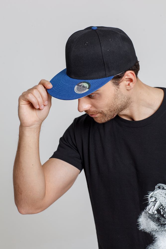 Бейсболка Ben Hope с прямым козырьком, черная с красным / Миниатюра WWW (1000)