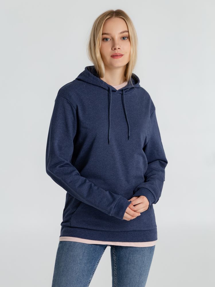 Толстовка с капюшоном унисекс Hoodie, синий меланж / Миниатюра WWW (1000)