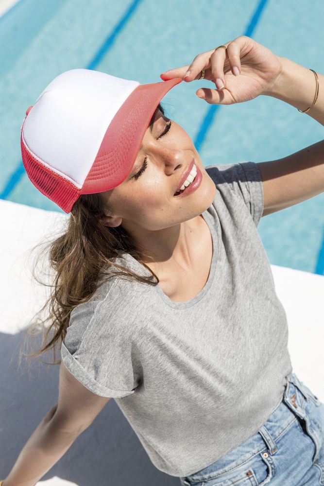 Бейсболка Bubble, синяя с белым / Миниатюра WWW (1000)