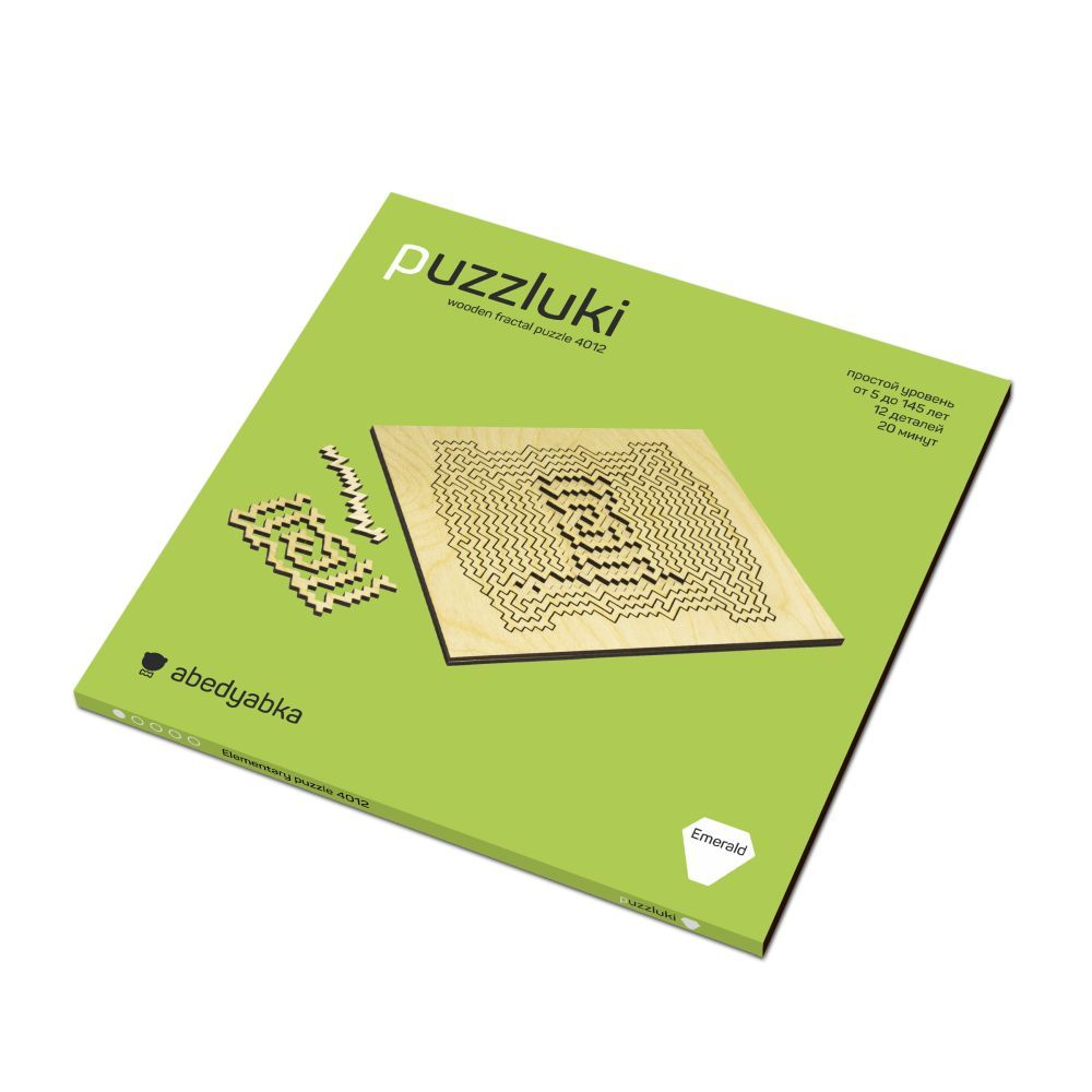 Фрактальный пазл Puzzliki Emerald Elementary / Миниатюра WWW (1000)