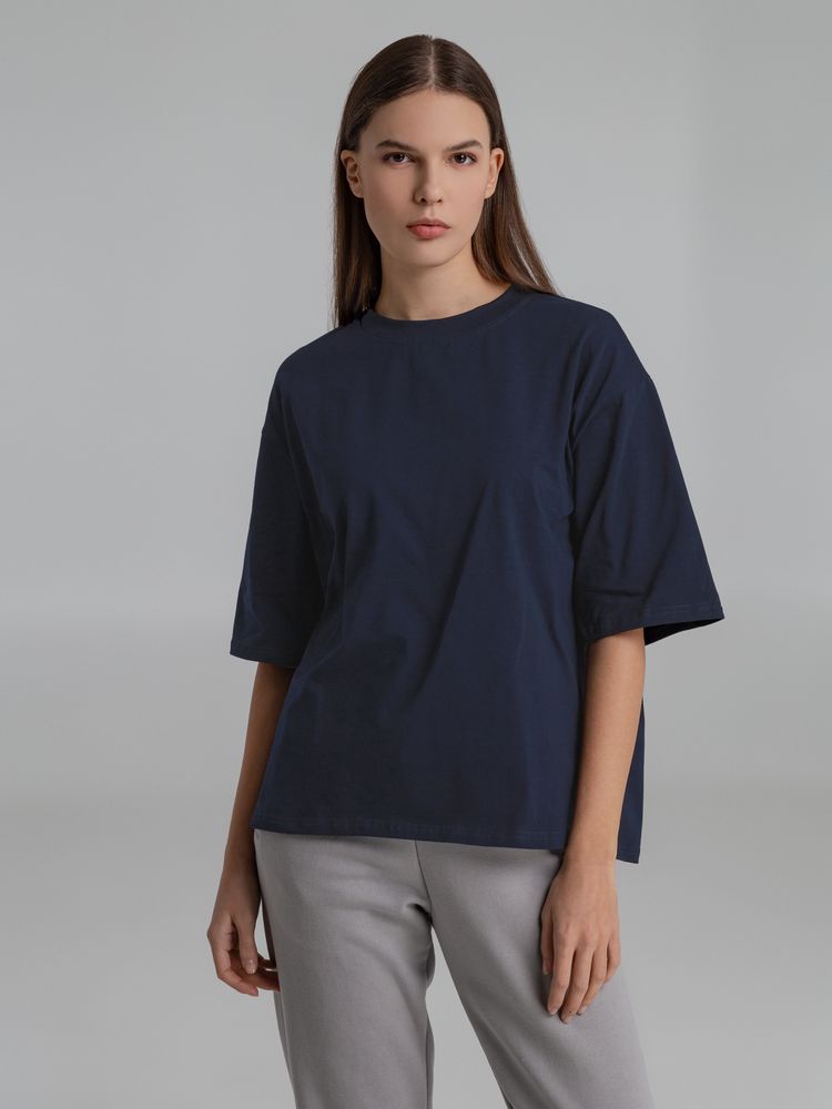 Футболка оверсайз Slope, кобальт (темно-синяя) / Миниатюра WWW (1000)