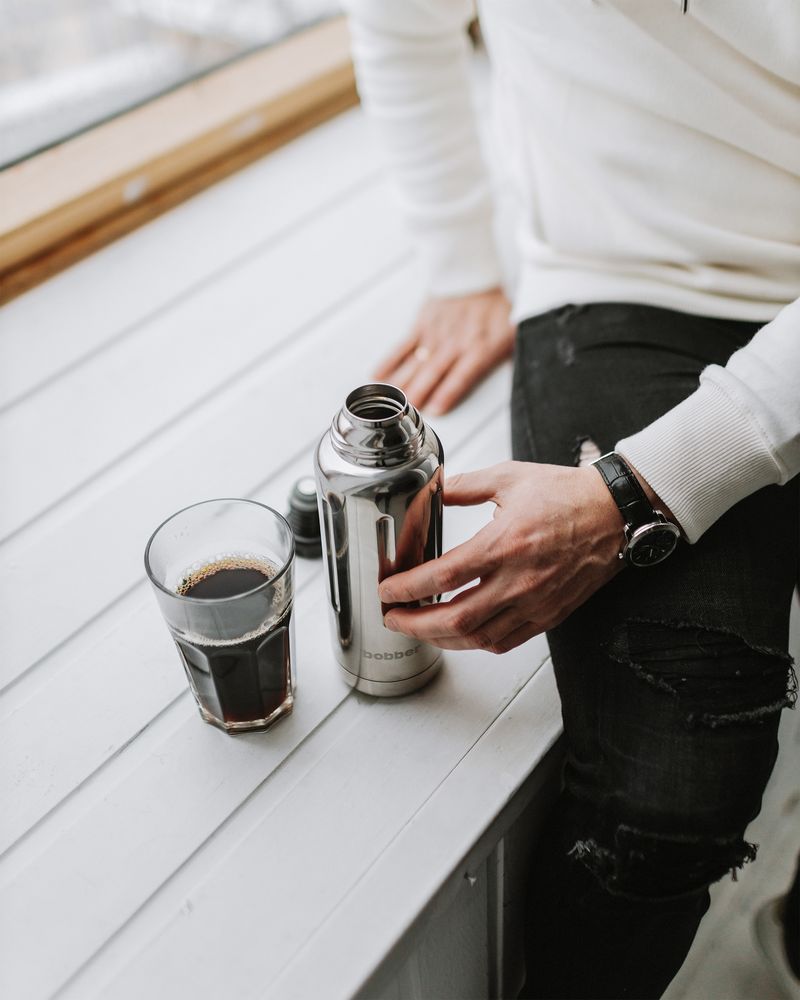 Термос Flask 470, вакуумный, стальной зеркальный / Миниатюра WWW (1000)