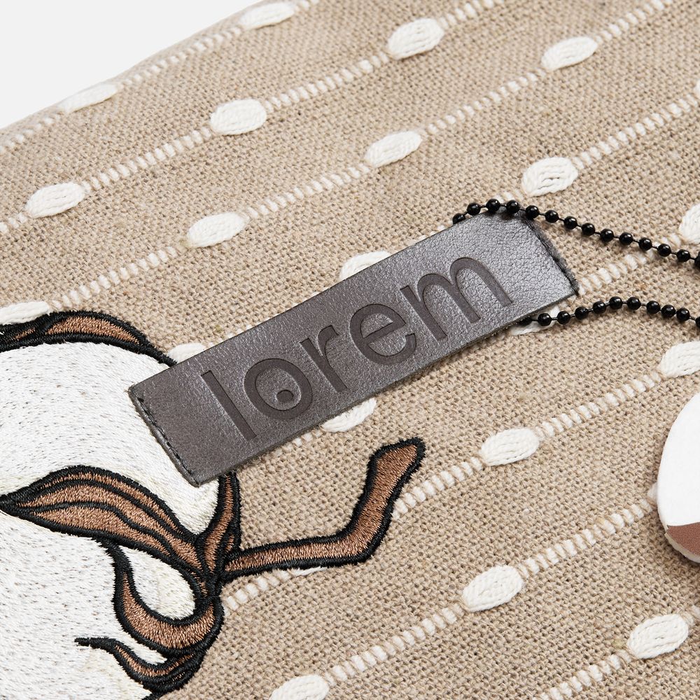 Лейбл кожаный Pasek, серый / Миниатюра нанесения (1000)