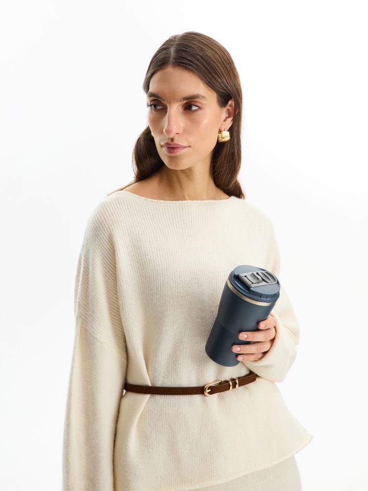 Термостакан Sapporo М, темно-синий / Миниатюра WWW (1000)