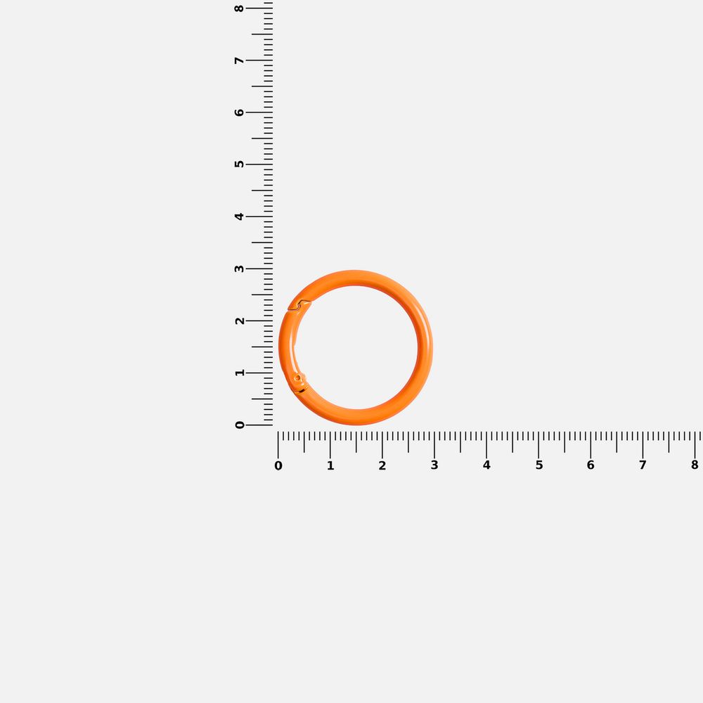 Карабин-кольцо Claus, L, оранжевый неон / Миниатюра WWW (1000)