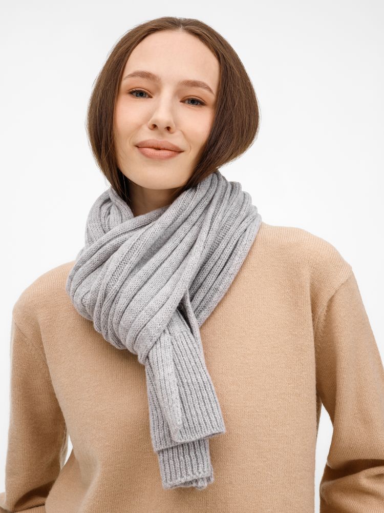 Шарф Bellish, светло-серый меланж / Миниатюра WWW (1000)