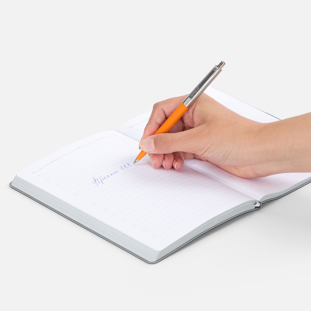 Ручка шариковая Senator Point Metal, ver.2, оранжевая / Миниатюра WWW (1000)