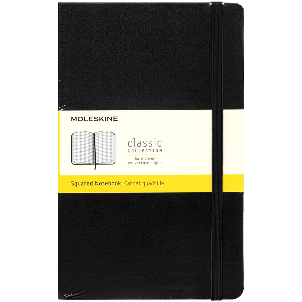 Записная книжка Moleskine Classic Large, в клетку, черная / Миниатюра WWW (1000)