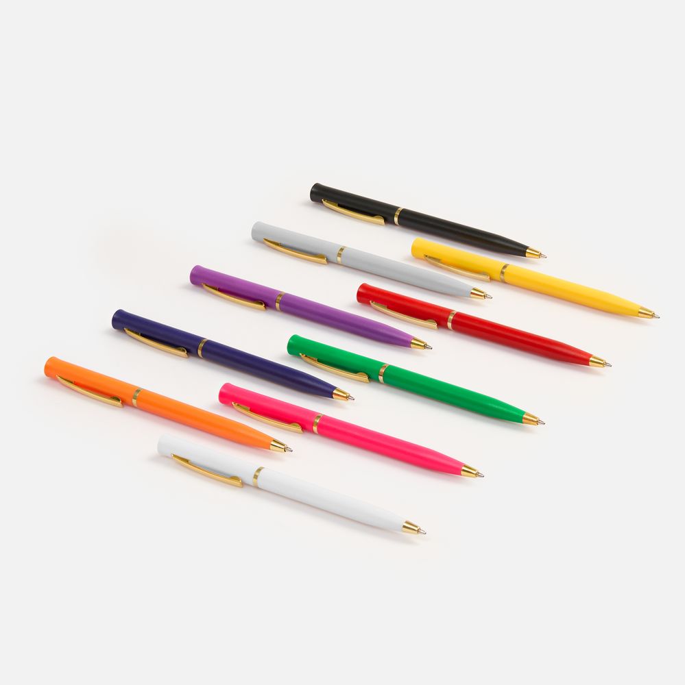 Ручка шариковая Euro Gold, белая / Миниатюра WWW (1000)