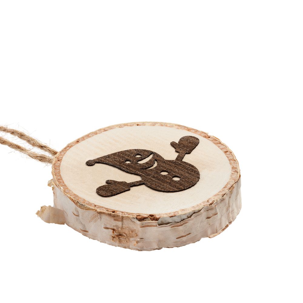 Подвеска Logger, малая, со снеговиком / Миниатюра WWW (1000)