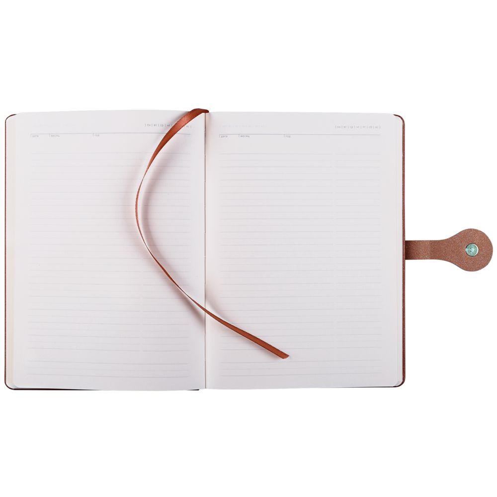 Ежедневник Trance, недатированный, коричневый, уценка / Миниатюра WWW (1000)