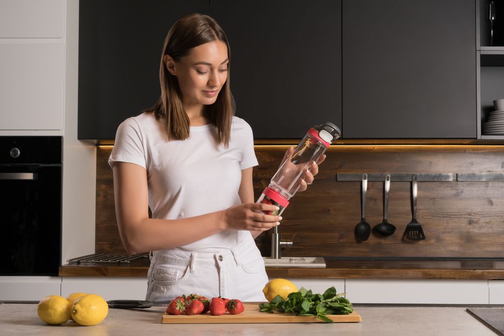 Бутылка для воды Cortland Infuser, красная / Миниатюра WWW (1000)