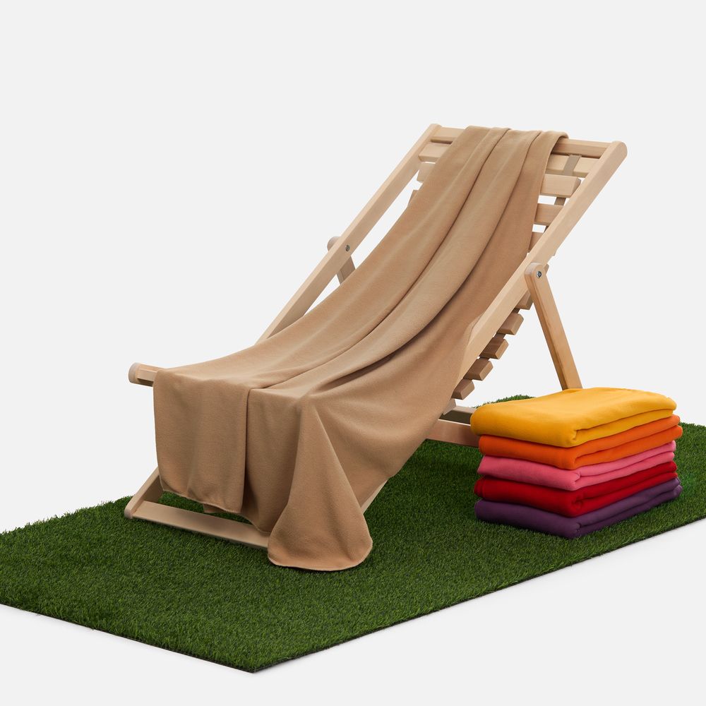 Флисовый плед Warm&Peace, бежевый / Миниатюра WWW (1000)