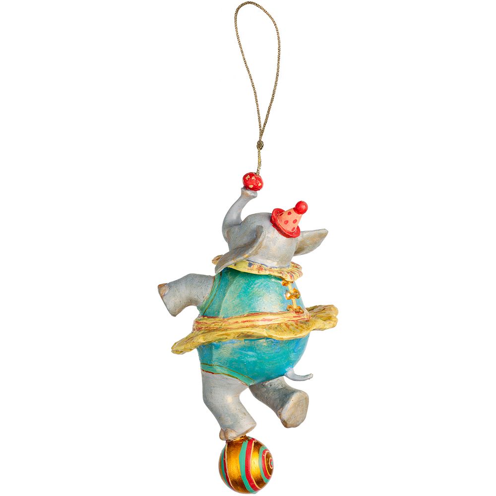 Набор из 3 елочных игрушек Circus Collection: барабанщик, акробат и слон / Миниатюра WWW (1000)