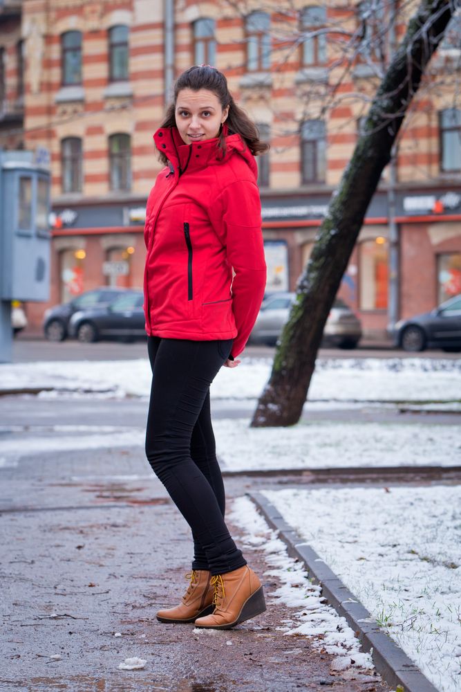 Куртка софтшелл женская Skeleton Lady, красная / Миниатюра WWW (1000)