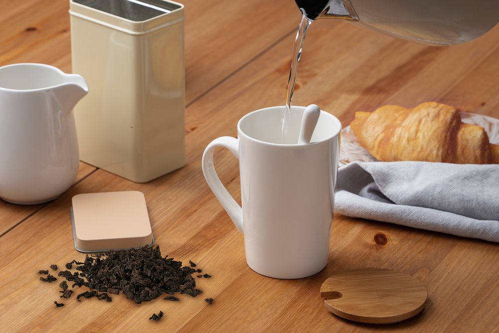 Кружка Parley с ложкой и бамбуковой крышкой / Миниатюра WWW (1000)