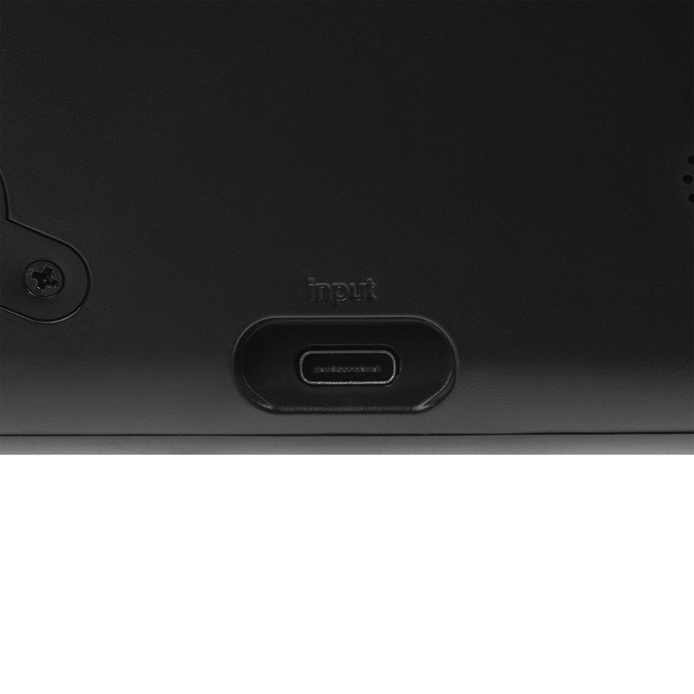 Зарядная станция с часами Electron, черная / Миниатюра WWW (1000)