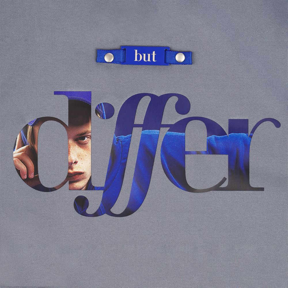 Основа для шопера-рюкзака B3, серая / Миниатюра нанесения (1000)