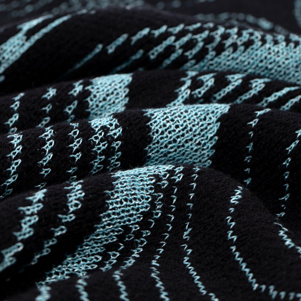 Плед Lumi Lure, черный с голубым / Миниатюра WWW (1000)