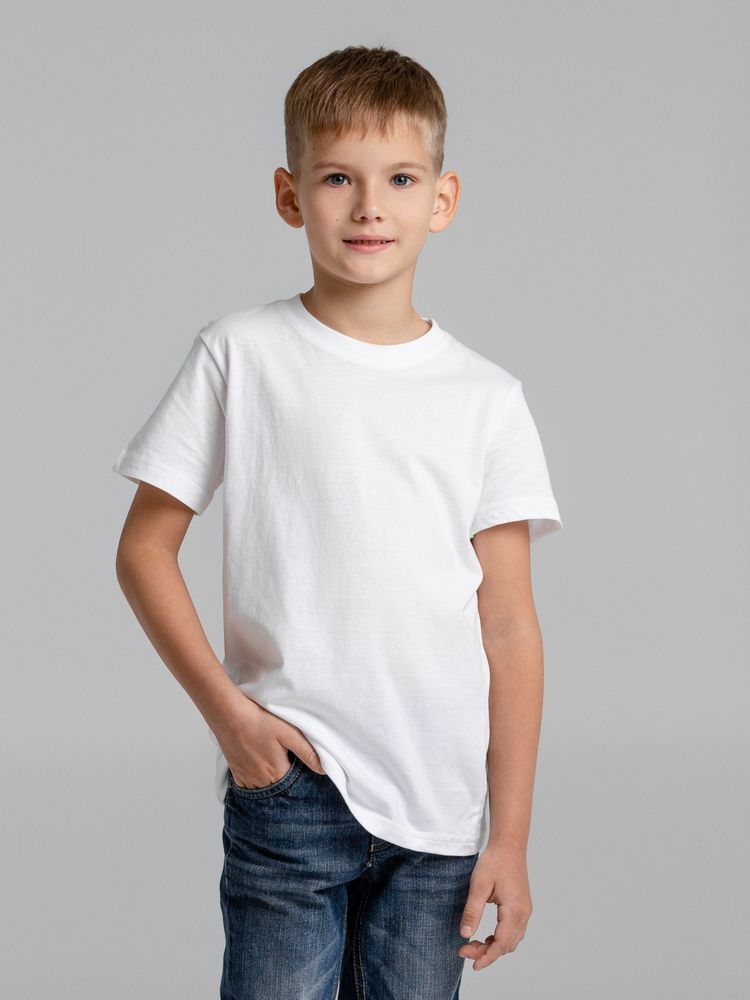 Футболка детская T-bolka Fit Kids, белая / Миниатюра WWW (1000)