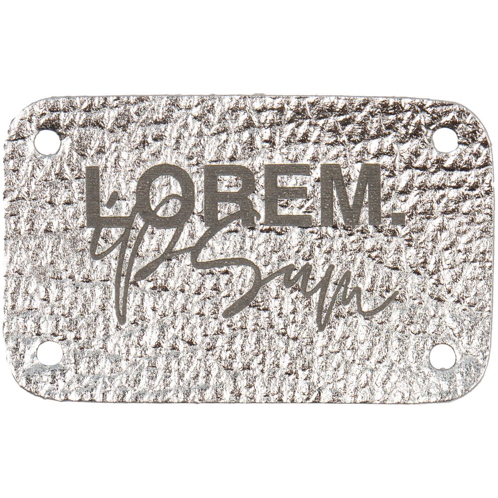 Лейбл Corolla Metal, S, серебряный / Миниатюра WWW (1000)