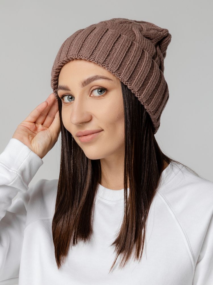 Шапка Loren, коричневая / Миниатюра WWW (1000)