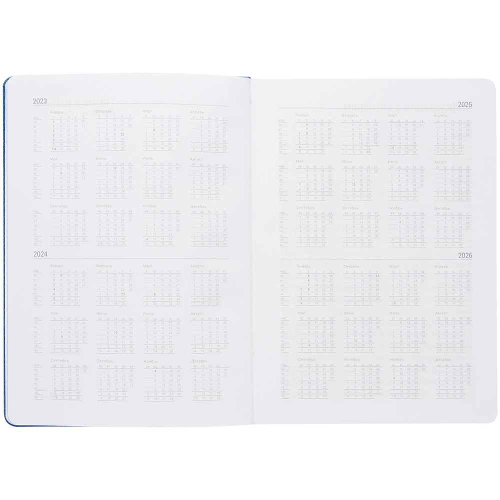 Ежедневник New Factor Metal, синий / Миниатюра WWW (1000)