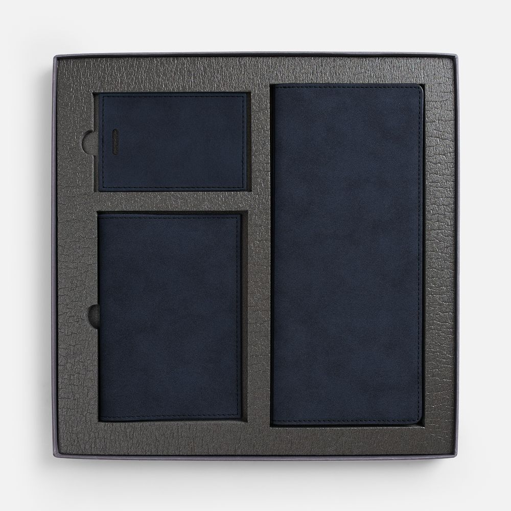 Набор Nubuk Trio, синий / Миниатюра WWW (1000)