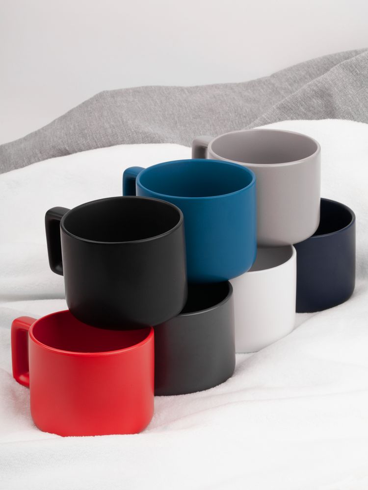 Чашка Jumbo в коробке матовая, темно-синяя / Миниатюра имиджевого (1000)