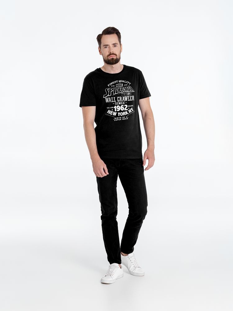 Футболка Spider-Man, черная / Миниатюра WWW (1000)