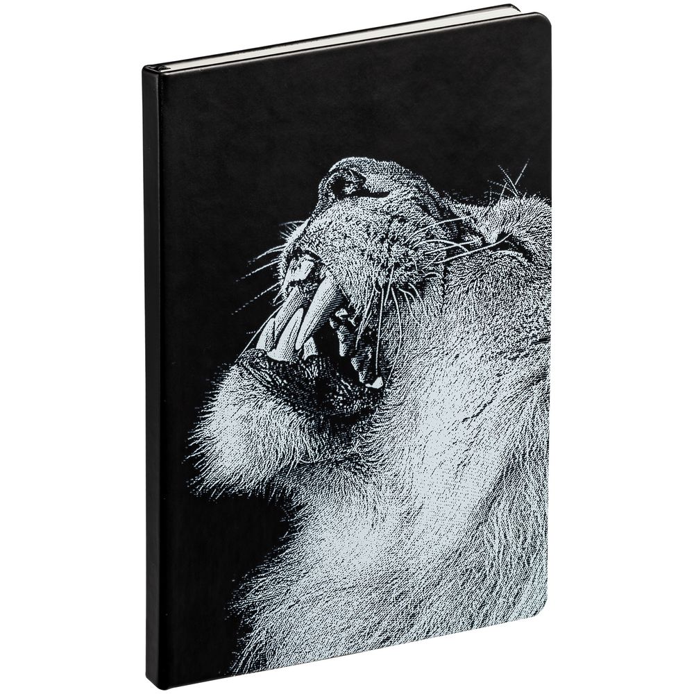 Блокнот Like a Lion, в линейку, черный / Миниатюра WWW (1000)