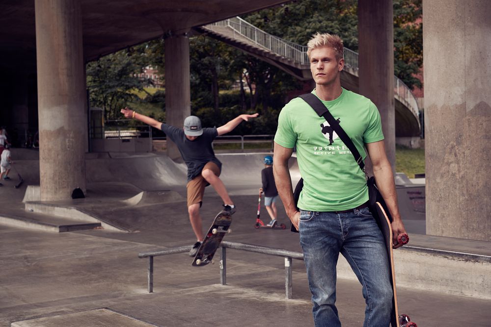 Футболка мужская Heavy, зеленая / Миниатюра WWW (1000)