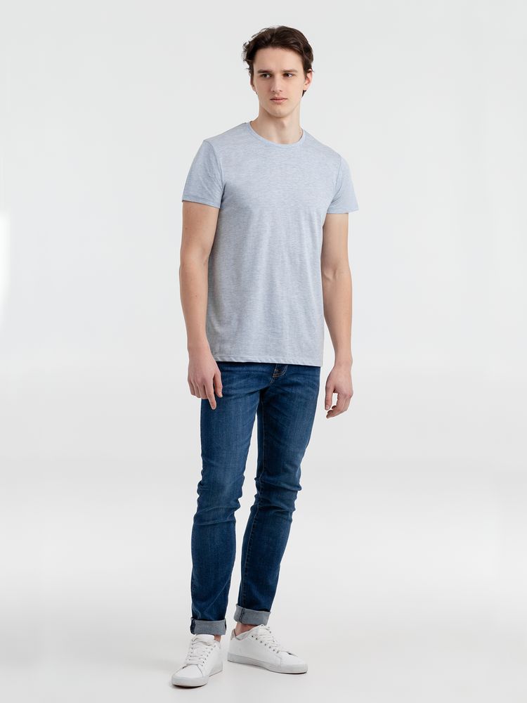 Футболка мужская Regent Fit 150, голубой меланж / Миниатюра WWW (1000)