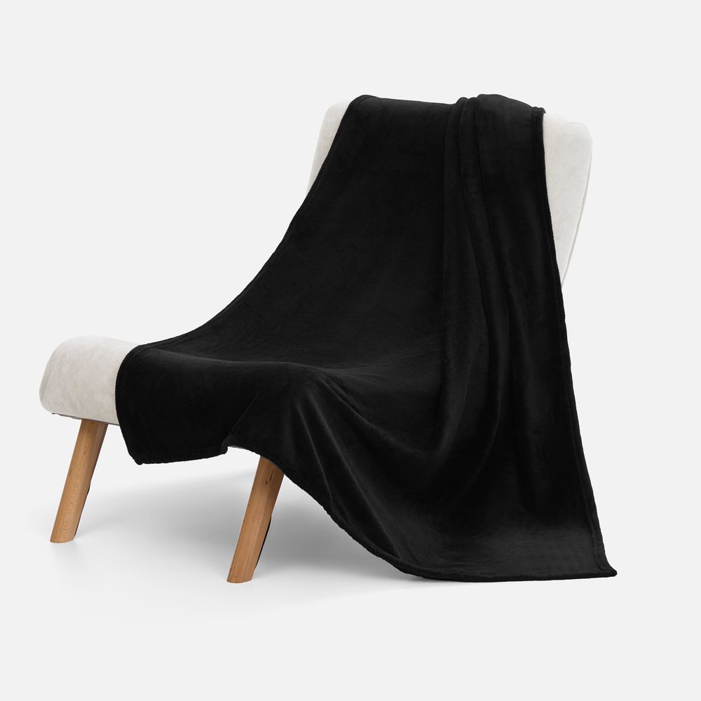 Плед Plush, черный / Миниатюра WWW (1000)