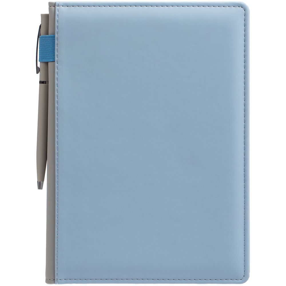 Ежедневник Spain Shall, недатированный, голубой с серым / Миниатюра WWW (1000)