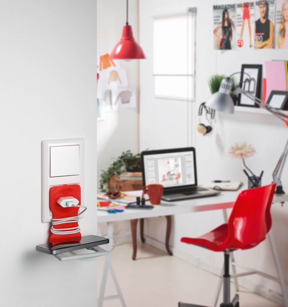 Держатель для зарядки телефона Varicolor Phone Holder, оранжевый / Миниатюра WWW (1000)