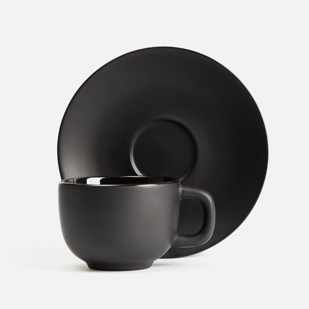 Чайная пара Stansa, черная / Миниатюра WWW (1000)