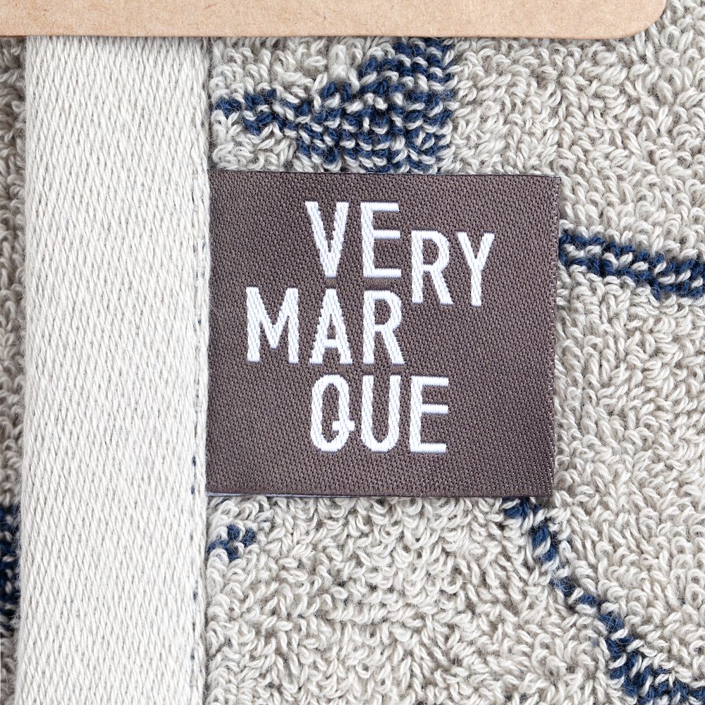 Полотенце Giraffe, большое, бежевое с синим / Миниатюра WWW (1000)