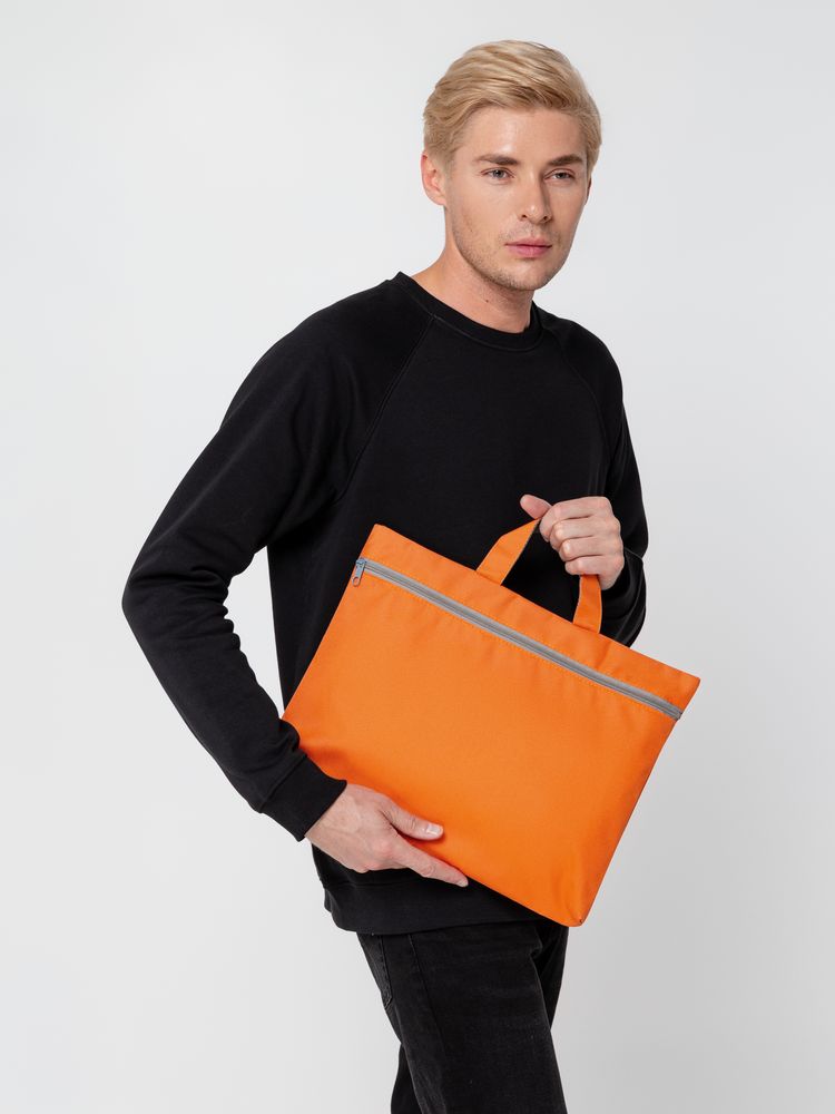 Сумка-папка Simple, оранжевая / Миниатюра WWW (1000)