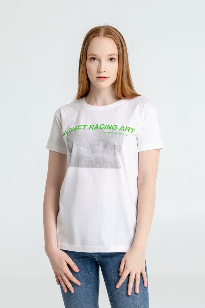 Футболка Street Racing Art, белая / Миниатюра WWW (1000)