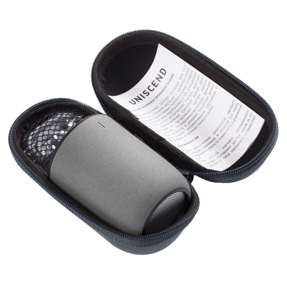 Беспроводная колонка Uniscend Grinder, серая / Миниатюра WWW (1000)